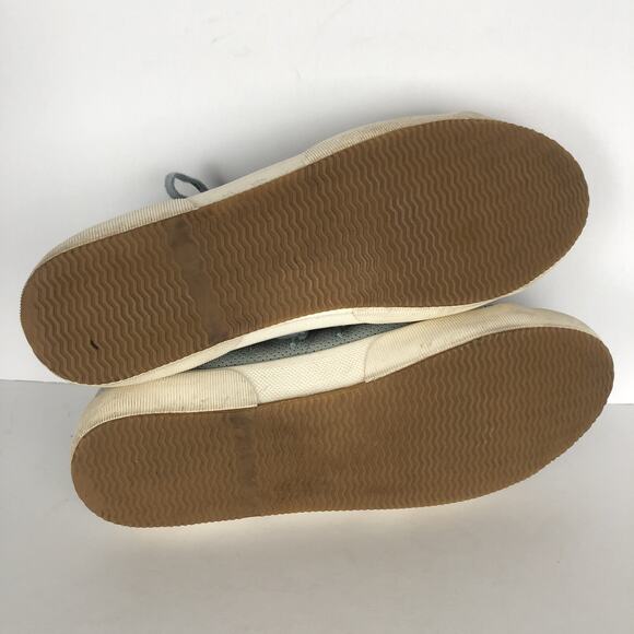 FAGUO Suede Perforated Sneaker Men's 8 / 40 Birch Blue Leather Lace Up Comfort - Picture 12 of 14